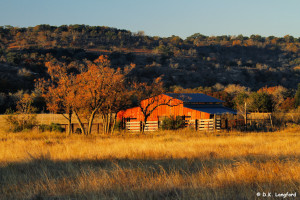 Autumn on Hillingdon Ranch - autumn adorns the hay barn