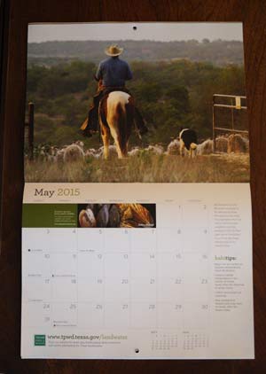 Texas Parks & Wildlife 2015 Calendar